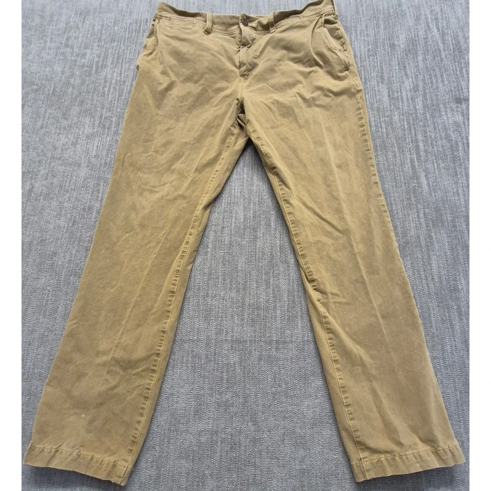 American Eagle 360 Extreme Flex Slim men's khaki pants 36x32 Cotton stretch